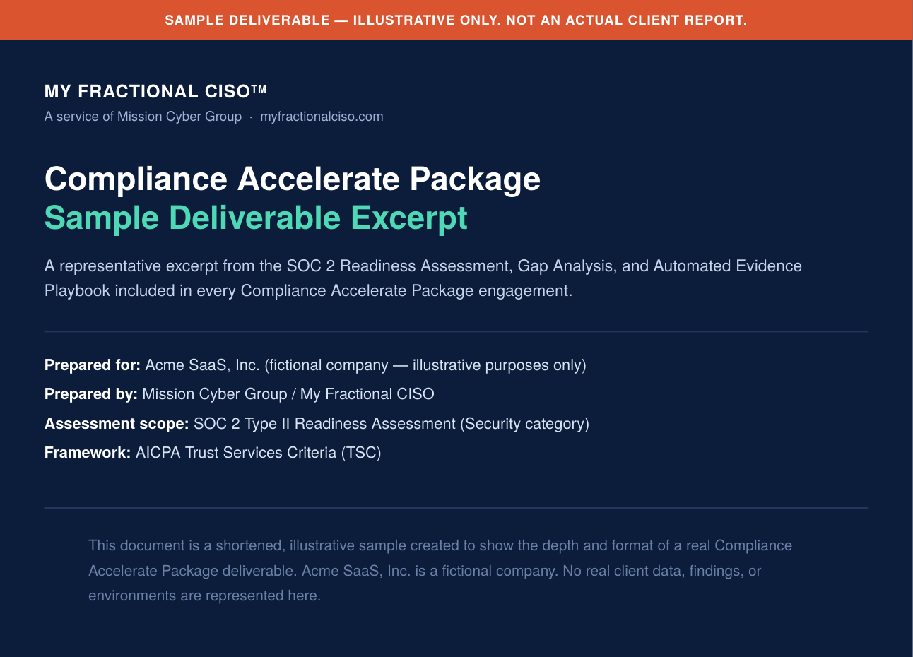 Compliance-Accelerate-Sample-Deliverable-Cover